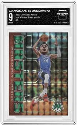 Panini Mosaic Giannis Antetokounmpo Jam Masters Green Mosaic basketball card