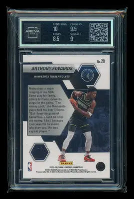 2022-23 Panini Mosaic Montage Anthony Edwards #28 Basketball Arena Club 9