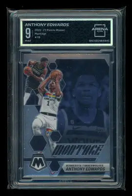 2022-23 Panini Mosaic Montage Anthony Edwards #28 Basketball Arena Club 9