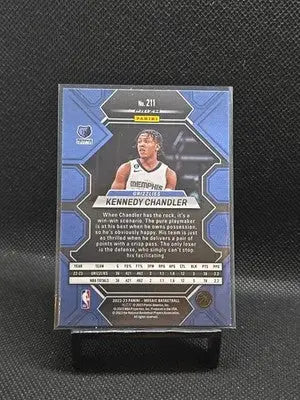 2022-23 Panini Mosaic - Rookies Kennedy Chandler #211 Silver Prizm (RC) - Basketball Card Single