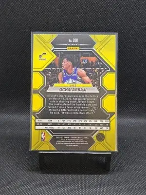 2022-23 Panini Mosaic - Rookies Ochai Agbaji #208 Reactive Blue Mosaic Prizm... - Basketball Card Single