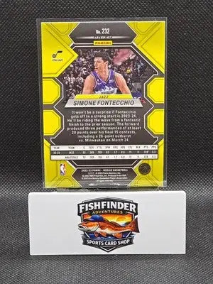 2022-23 Panini Mosaic - Rookies Simone Fontecchio #232 Green Mosaic Prizm (RC) - Basketball Card Single