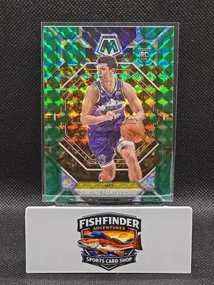 2022-23 Panini Mosaic - Rookies Simone Fontecchio #232 Green Mosaic Prizm (RC) - Basketball Card Single