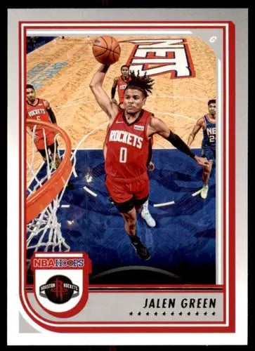 2022-23 Panini NBA Hoops #126 Jalen Green NM-MT Rockets ID:51946 - Basketball Card Single