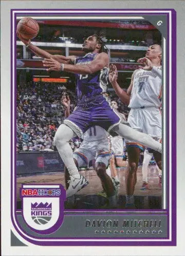 2022-23 Panini NBA Hoops #160 Davion Mitchell NM-MT Sac Kings ID:51979 - Basketball Card Single