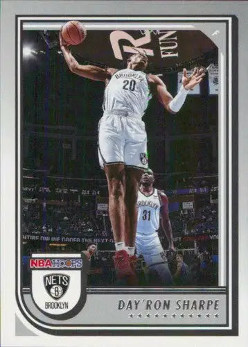 Original gloss Panini NBA Hoops Day Ron Sharpe basketball card Brooklyn Nets 2022-23