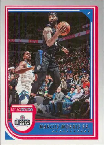 Original gloss Panini NBA Hoops Marcus Morris Sr. basketball card Clippers 2022-23
