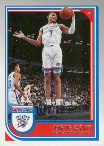 Original gloss Panini NBA Hoops Darius Bazley basketball card Thunder 2022-23