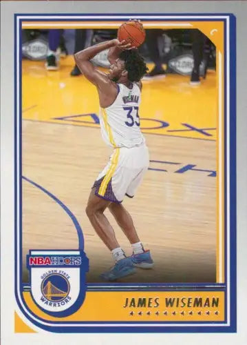 Original gloss of James Wiseman basketball card from Panini NBA Hoops 2022-23