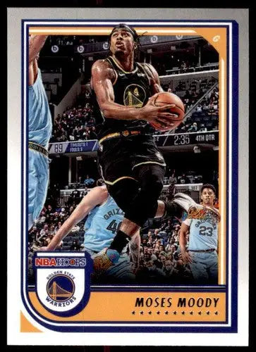 2022-23 Panini NBA Hoops Moses Moody basketball card Warriors NM-MT ID 54747