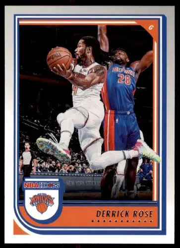 Derrick Rose basketball card from Panini NBA Hoops 2022-23 Knicks collection