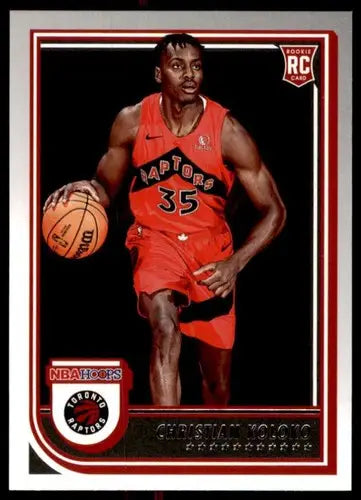 Christian Koloko rookie card from Panini NBA Hoops 2022-23 with original gloss
