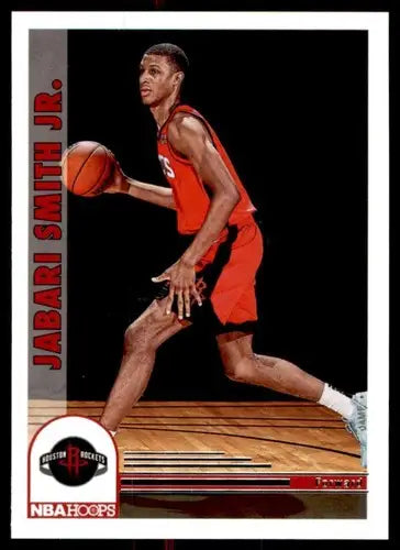 Original gloss of Jabari Smith Jr. basketball card from Panini NBA Hoops 2022-23