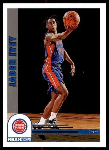 Panini NBA Hoops Jaden Ivey basketball card from 2022-23 Panini NBA Hoops series