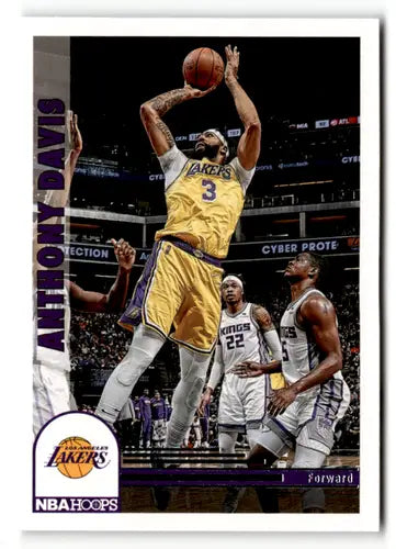 Original gloss Panini NBA Hoops basketball trading card of Anthony Davis Lakers