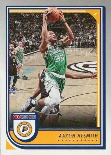 Basketball card of Aaron Nesmith from Panini NBA Hoops 2022-23 series featuring Pacers