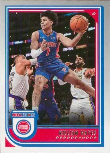 Killian Hayes basketball card from Panini NBA Hoops 2022-23 collection, original gloss