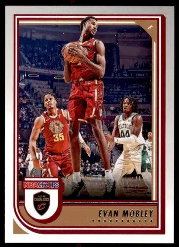Original gloss of Evan Mobley basketball card from Panini NBA Hoops 2022-23 series