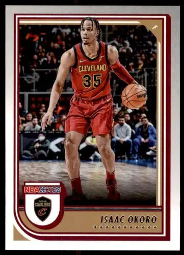 Isaac Okoro basketball card from Panini NBA Hoops 2022-23 Cavaliers product