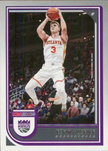Original gloss Panini NBA Hoops Kevin Huerter basketball card Sac Kings 2022-23