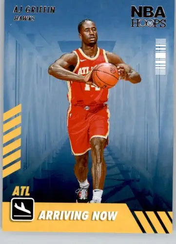 AJ Griffin basketball card from Panini NBA Hoops Arriving Now series