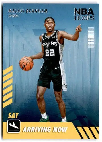 Original gloss Panini NBA Hoops Malaki Branham basketball card Spurs 2022-23