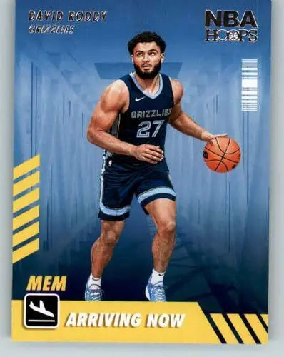 Original gloss David Roddy Panini NBA Hoops basketball card from 2022-23 set