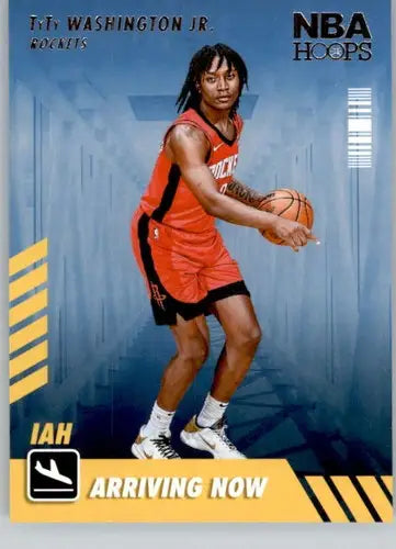 Original gloss Panini NBA Hoops T.J. Washington Jr. basketball card in 2022-23 product