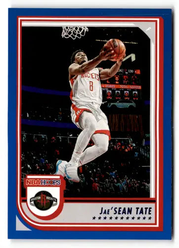Jae’Sean Tate basketball card from Panini NBA Hoops Blue 2022-23 Rockets original gloss