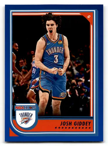 2022-23 Panini NBA Hoops Blue Josh Giddey basketball card Thunder NM-MT