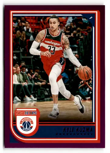 2022-23 Panini NBA Hoops Purple Kyle Kuzma #113 Wizards basketball card NM-MT