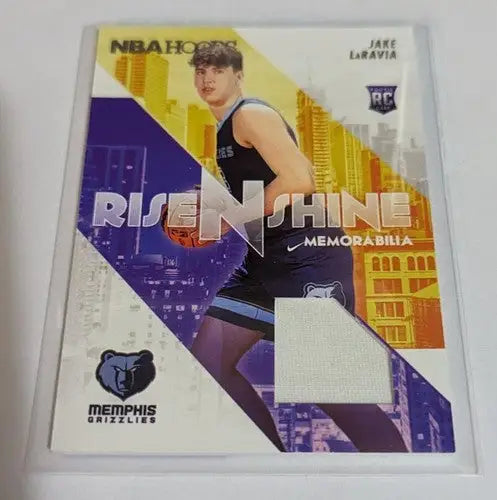 2022-23 Panini NBA Hoops Rise N Shine Memorabilia #15 Jake LaRavia NM-M ID:51213 - Basketball Card Single