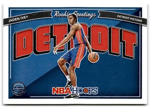 2022-23 Panini NBA Hoops Rookie Greetings #5 Jaden Ivey NM-MT Pistons ID:51874 - Basketball Card Single