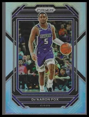 2022-23 Panini Prizm #118 De’Aaron Fox Prizms Silver