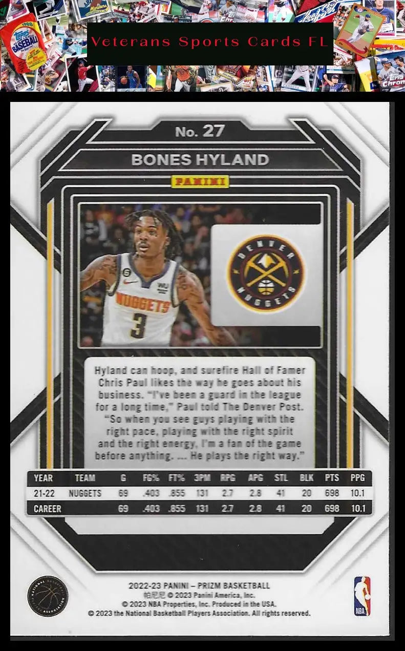 2022-23 Panini Prizm #222 Bryce McGowens - Basketball Card Single