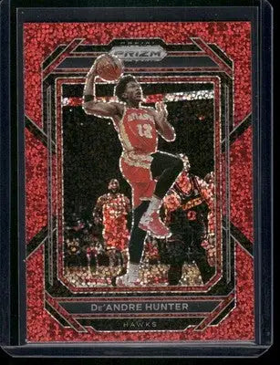 2022-23 Panini Prizm De’Andre Hunter #154 Red Sparkle Basketball - Basketball Card Single