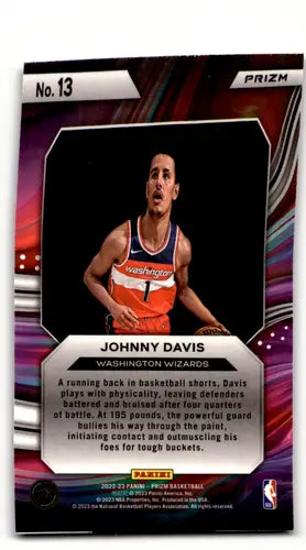 2022-23 Panini Prizm Instant Impact #13 Johnny Davis NM-MT Wizards ID:55454 - Basketball Card Single
