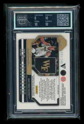 2022-23 Panini Prizm Jake LaRavia #87 Purple Ice RC 093/149 Variation AC 9.5 - Basketball Card Single
