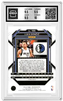 2022-23 Panini Prizm Luka Dončić #196 Pink Ice Basketball Arena Club 10 - Basketball Card Single