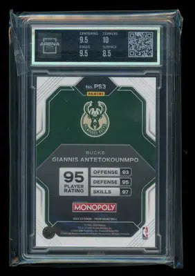 2022-23 Panini Prizm Monopoly All-Stars Giannis Antetokounmpo #PS3 Arena Club 9 - Basketball Card Single