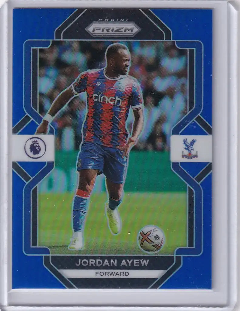 2022-23 Panini Prizm Premier League Prizm Blue #24 Jordan Ayew 79/175