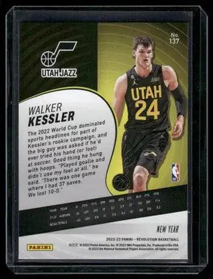2022-23 Panini Revolution Basketball New Year Walker Kessler #137 RC Basketball - Basketball Card Single
