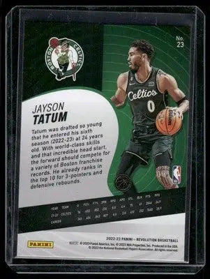 2022-23 Panini Revolution Jayson Tatum #23 Basketball - Basketball Card Single