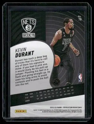 2022-23 Panini Revolution Kevin Durant #78 Basketball - Basketball Card Single