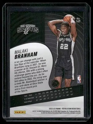 2022-23 Panini Revolution Malaki Branham #147 RC Basketball - Basketball Card Single