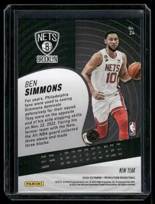 2022-23 Panini Revolution New Year Ben Simmons #24 Basketball - Basketball Card Single