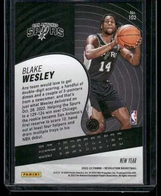 2022-23 Panini Revolution New Year Blake Wesley #102 RC Basketball - Basketball Card Single