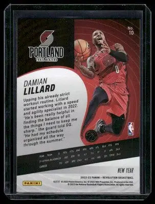 2022-23 Panini Revolution New Year Damian Lillard #10 / Basketball
