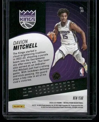 2022-23 Panini Revolution New Year Davion Mitchell #30 Basketball - Basketball Card Single