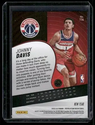 2022-23 Panini Revolution New Year Johnny Davis #114 RC Basketball - Basketball Card Single